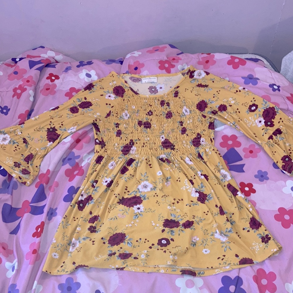 Yellow floral top